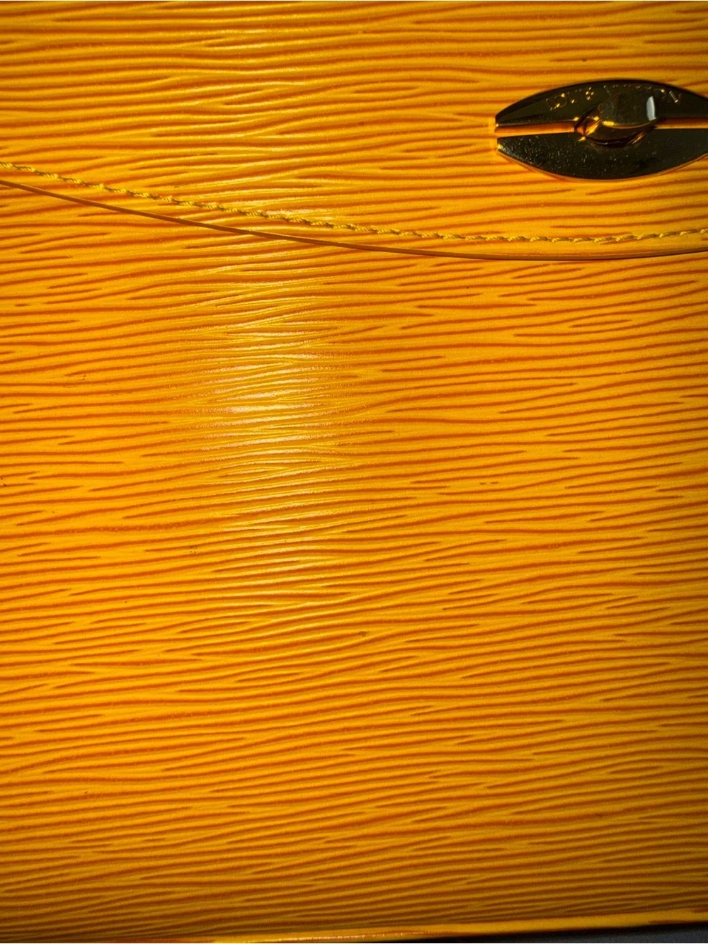 Louis Vuitton Yellow Malesherbas Epi Leather Top-Handle Satchel